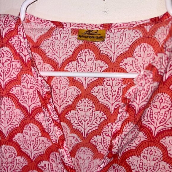 WOMEN'S ROBERTA ROLLER RABBIT COVERUP TUNIC SHIRT Jemina Kurta XS - Picture 6 of 9